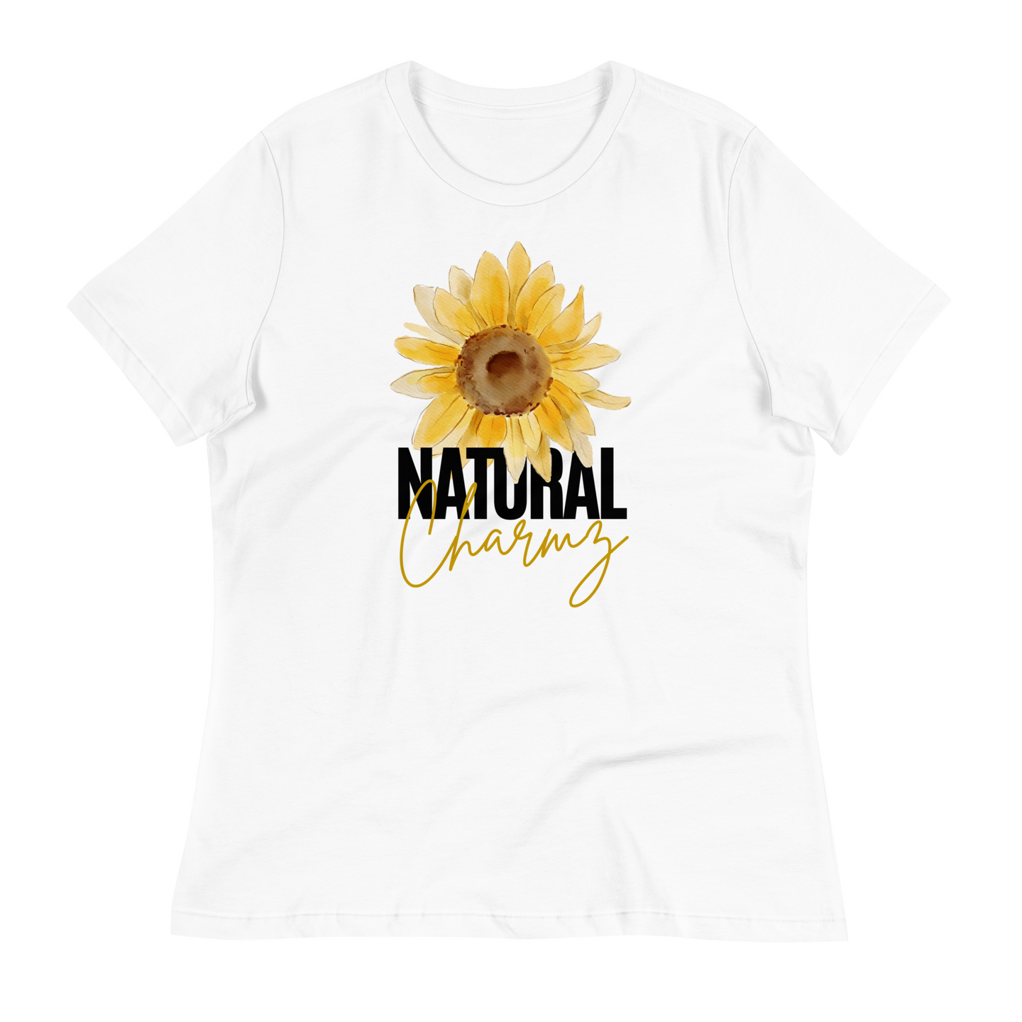 Round Neck Tee - Natural Charmz